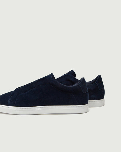 Low 1 Laceless | Navy Suede